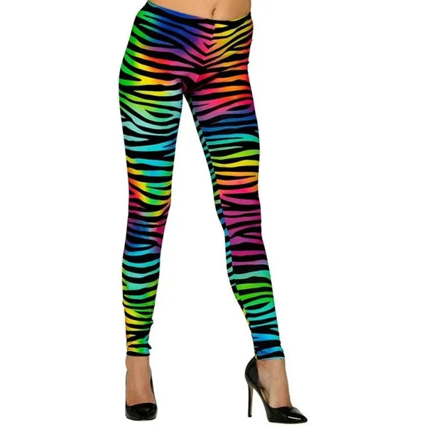 80er Tigerprint Neon Leggins-Widmann-Deinparadies.ch