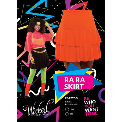 80's Ra Ra Skirt Tutu neonorange-Wicked-Deinparadies.ch