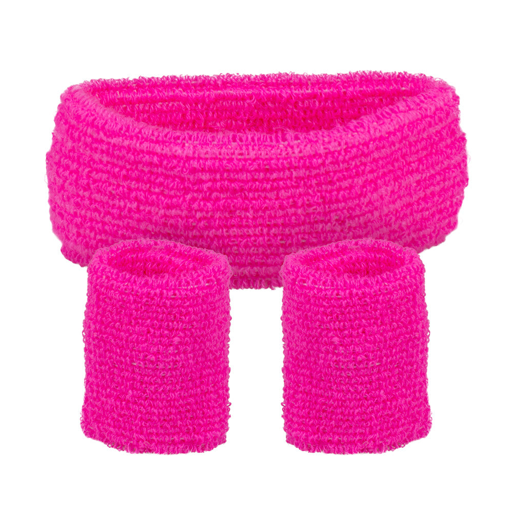 80's Schweissbänder-Set | pink-Boland-Deinparadies.ch