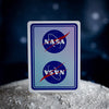 NASA HOLOGRAPHIC FOIL "MEATBALL" LOGO PLAYING CARDS