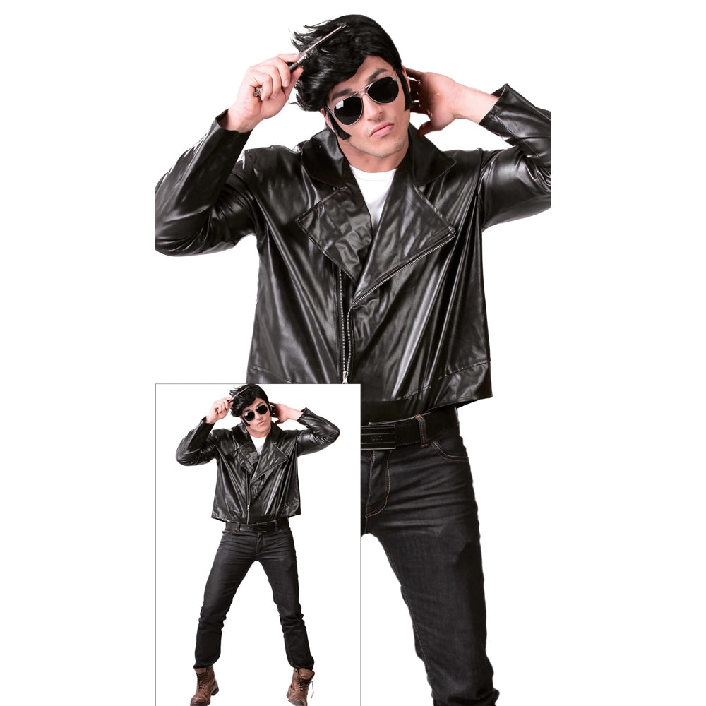 Rock'n'Roll Bikerjacke Kunstleder