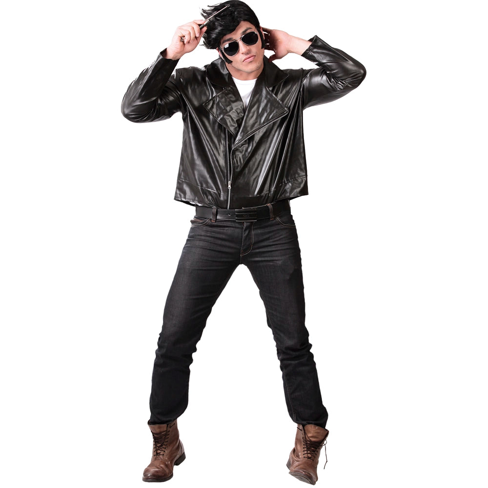 Rock'n'Roll Bikerjacke Kunstleder