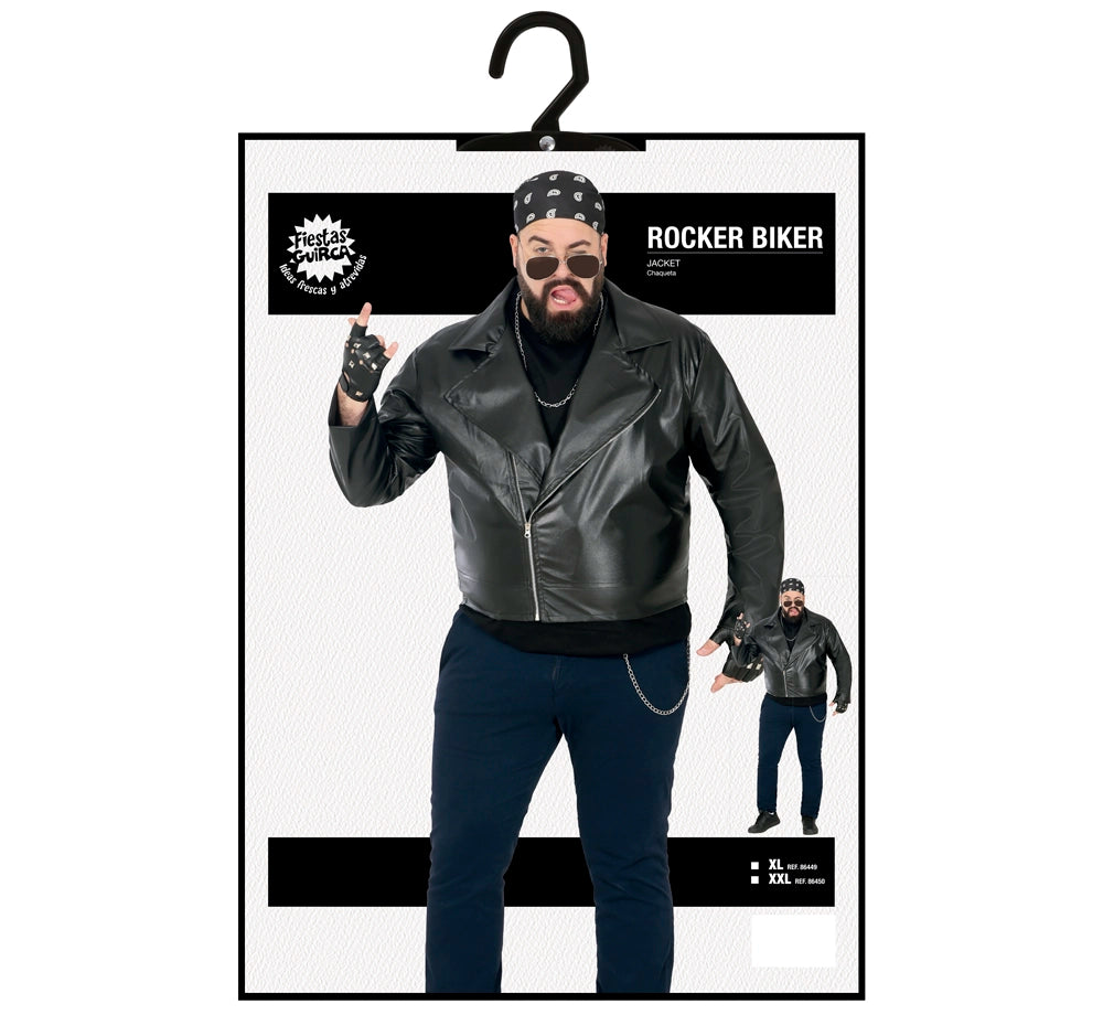 Rock'n'Roll Bikerjacke Kunstleder