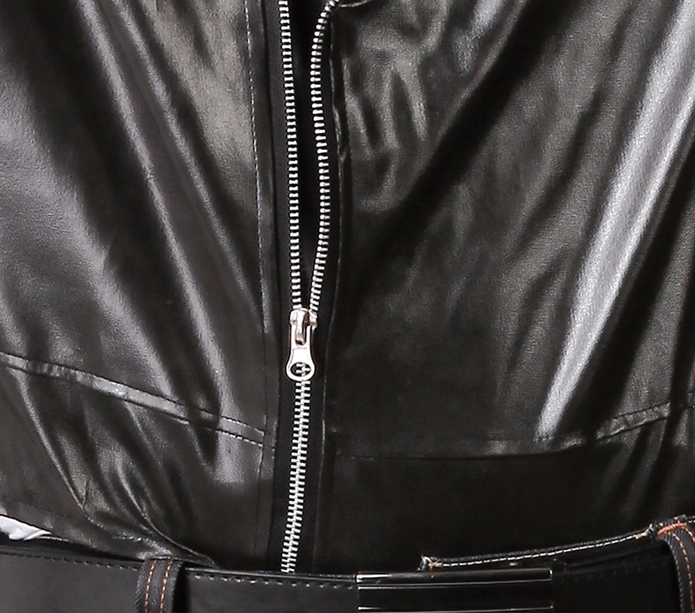 Rock'n'Roll Bikerjacke Kunstleder