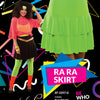 80's Ra Ra Skirt Tutu neongrün