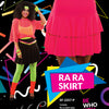 80's Ra Ra Skirt Tutu neonpink