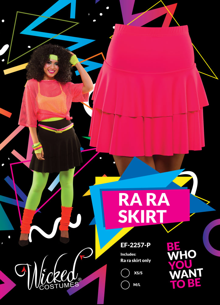 80's Ra Ra Skirt Tutu neonpink