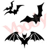 Fledermaus Schablone 3-fach