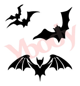 Fledermaus Schablone 3-fach