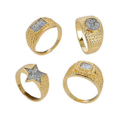 90er Gold & Silber Blingringe-Smiffys-Deinparadies.ch