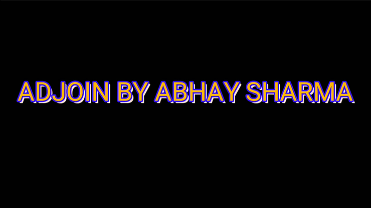 ADJOIN by Abhay Sharma - Video Download Abhay Sharma bei Deinparadies.ch