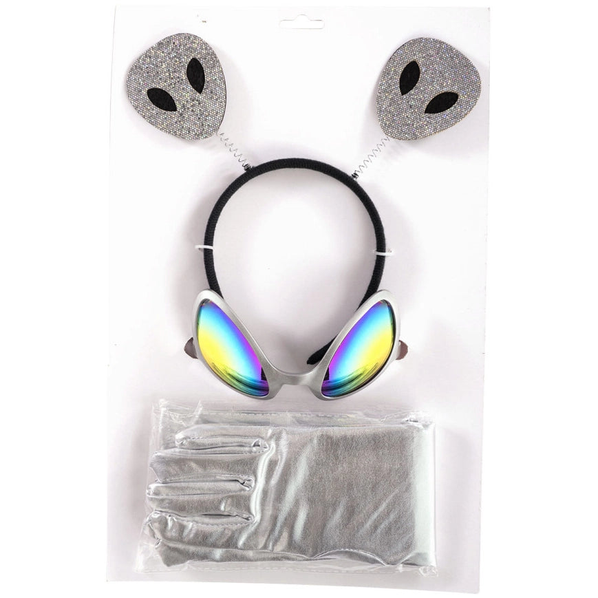 Alienset mit Kopfband, Brille, Handschuhen-Carnival Toys-Deinparadies.ch