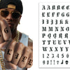 Alphabet Klebetattoos Thug Life-Guirca-Deinparadies.ch