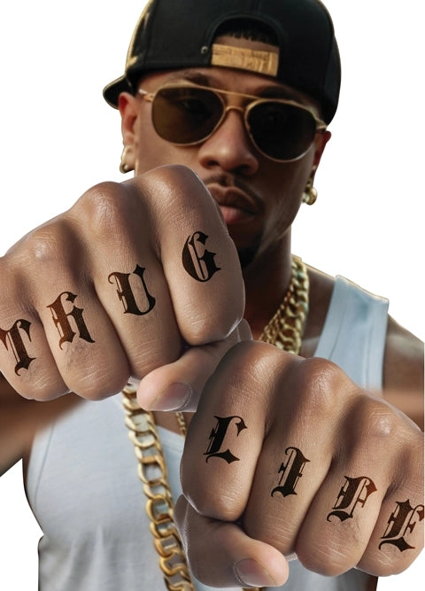 Alphabet Klebetattoos Thug Life-Guirca-Deinparadies.ch