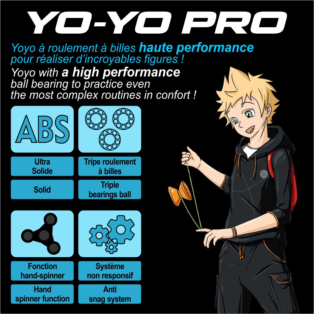 Aluminium Yoyo Pro | violet, gold-Megagic-Deinparadies.ch