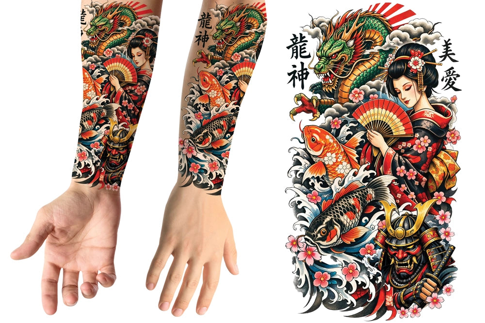 Armtattoo Sticker Geisha-Guirca-Deinparadies.ch