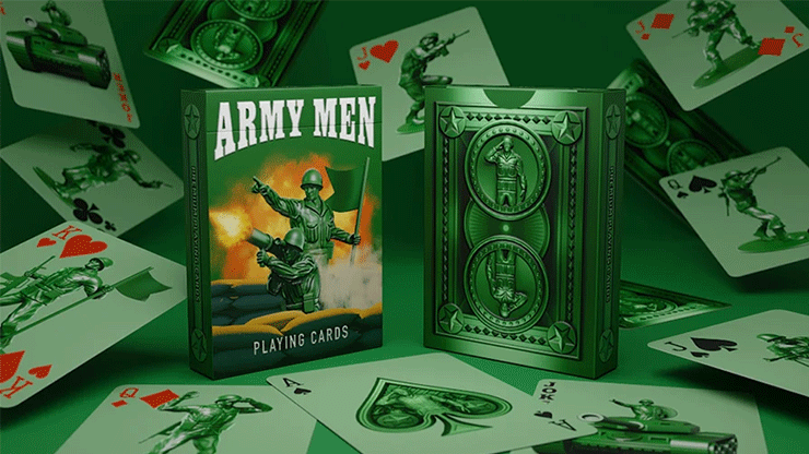 Army Men Playing Cards-Mike Guistolise-Deinparadies.ch