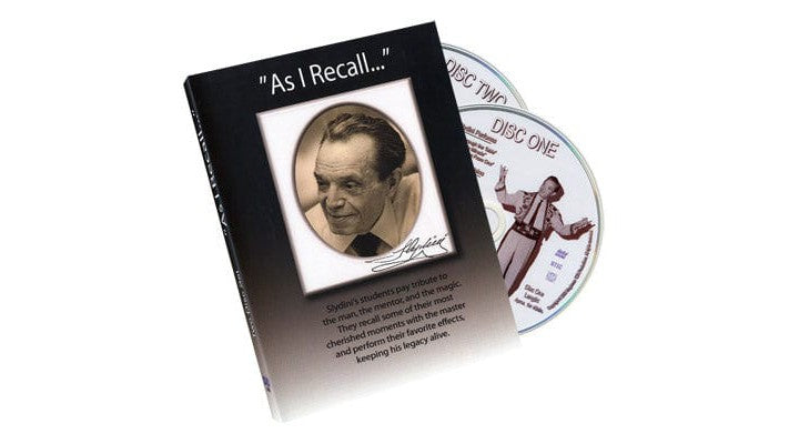 As I Recall (2 DVD Set) - Tony Slydini Kozmomagic Inc. at Deinparadies.ch