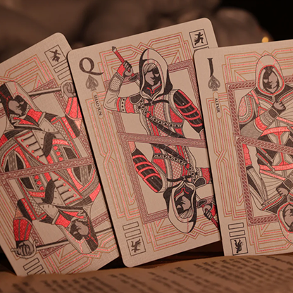 Assassin's Creed Legacy Version 2 Garnet (Hidden Blade Black) Playing Cards-Room One-Deinparadies.ch