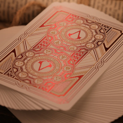 Assassin's Creed Legacy Version 2 Garnet (Hidden Blade Black) Playing Cards-Room One-Deinparadies.ch