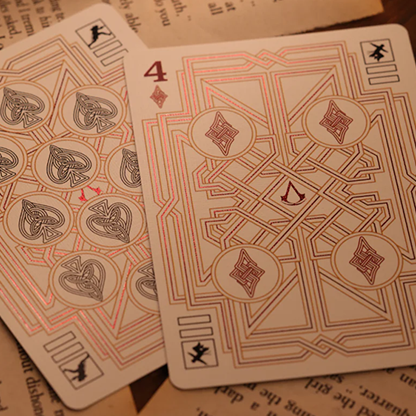 Assassin's Creed Legacy Version 2 Garnet (Hidden Blade Black) Playing Cards-Room One-Deinparadies.ch