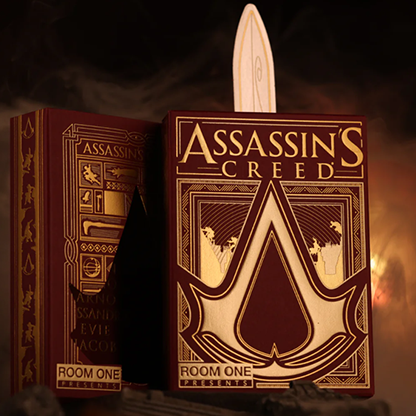 Assassin's Creed Legacy Version 2 Garnet (Hidden Blade Black) Playing Cards-Room One-Deinparadies.ch