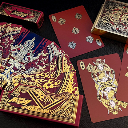 Asura Deluxe (Red) Playing Cards-Hypie Lab-Deinparadies.ch