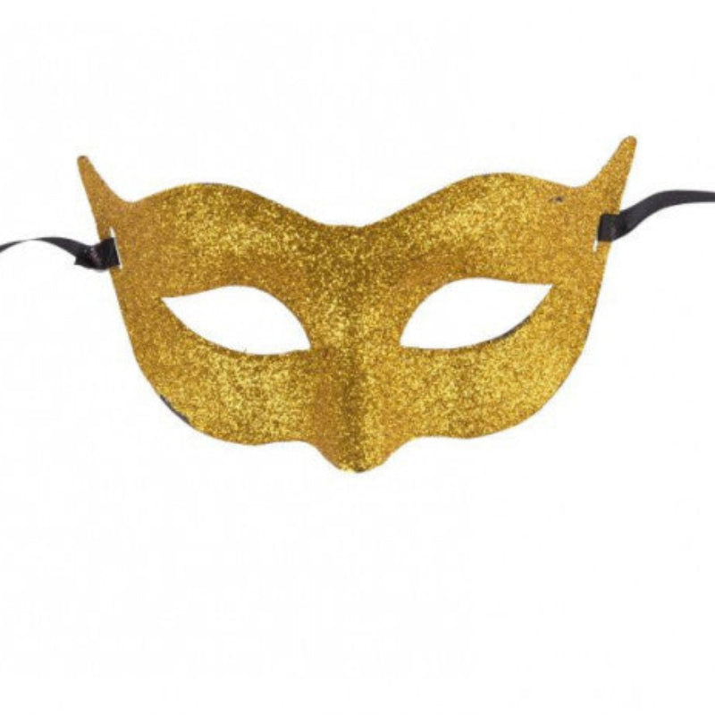 Augenmaske mit Goldglitter-Carnival Toys-Deinparadies.ch