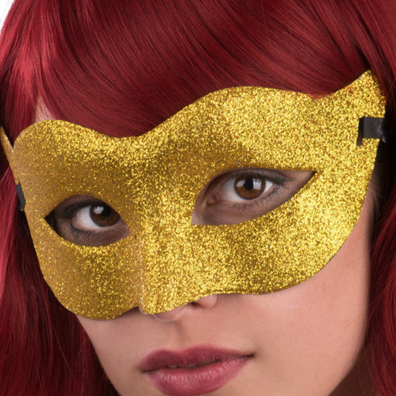 Augenmaske mit Goldglitter-Carnival Toys-Deinparadies.ch