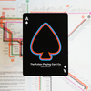 BLACK EDITION FULTON STREET MTA PLAYING CARDS (1972 VIGNELLI MAP EDITION)-FULTONS Playing Cards-Deinparadies.ch