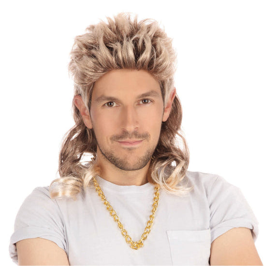 Parrucca mullet anni '80 da uomo
