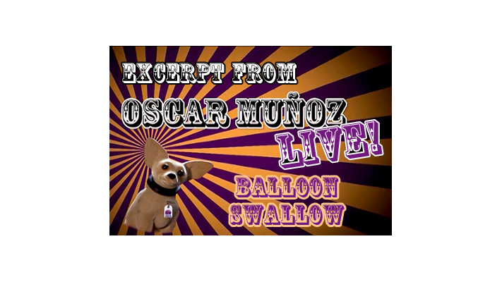Balloon Swallow d'Oscar Munoz (Extrait d'Oscar Munoz Live) - Téléchargement vidéo Kozmomagic Inc. sur Deinparadies.ch