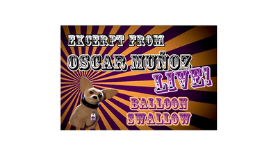 Balloon Swallow d'Oscar Munoz (Extrait d'Oscar Munoz Live) - Téléchargement vidéo Kozmomagic Inc. sur Deinparadies.ch