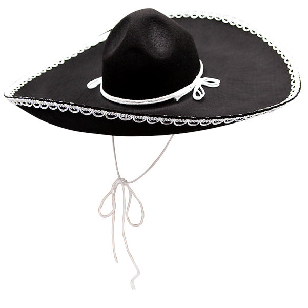 Banditen-Sombrero mit weisser Krempe-Wicked-Deinparadies.ch