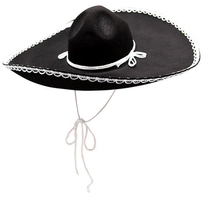 Banditen-Sombrero mit weisser Krempe-Wicked-Deinparadies.ch