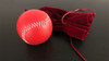 Palla da baseball in pelle | ø5,7 cm - Rosso - La magia di Murphy