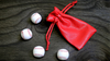 Pelotas de béisbol de cuero para juego de copa | 2,5 cm - Blanco - La magia de Murphy