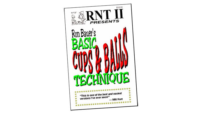Basic Cups & Balls Technique book - Ron Bauer E-GADS bei Deinparadies.ch