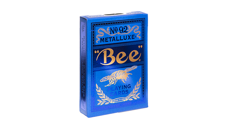 Bee Blue MetalLuxe Playing Cards US Playing Card Co. bei Deinparadies.ch