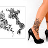 Beinklebetattoo Kreuz und Rose-Guirca-Deinparadies.ch