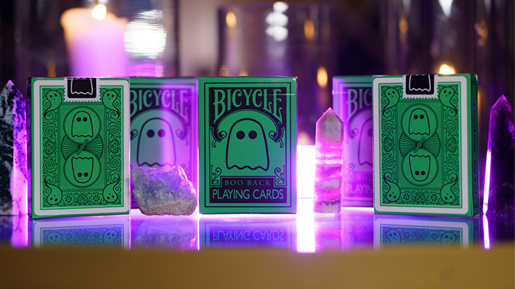 Bicycle Boo Back Playing Cards (Green)-Deinparadies.ch-Deinparadies.ch