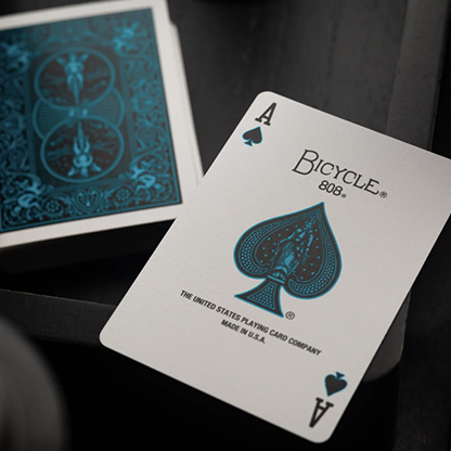 Bicycle Cool Blue Neon Rider Back Playing Cards-Card-Addiction-Deinparadies.ch