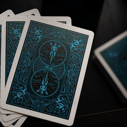 Bicycle Cool Blue Neon Rider Back Playing Cards-Card-Addiction-Deinparadies.ch