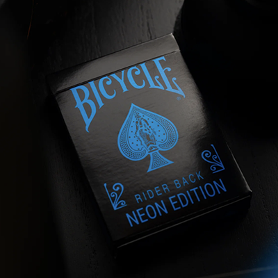 Bicycle Cool Blue Neon Rider Back Playing Cards-Card-Addiction-Deinparadies.ch
