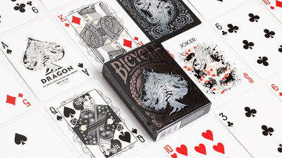 Bicycle Cartes à jouer Dragon Noir | Société américaine de cartes à jouer