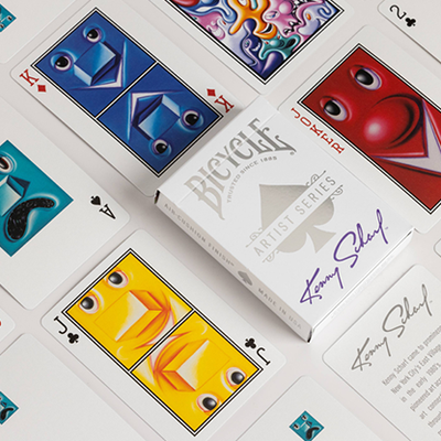 Bicycle Kenny Scharf Purple/Orange Box Set | US Playing Cards-US Playing Card Co.-Deinparadies.ch