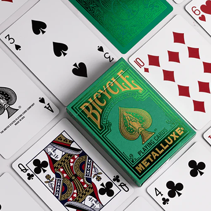 Bicycle Metalluxe Green Playing Cards | US Playing Card Co.-US Playing Card Co.-Deinparadies.ch