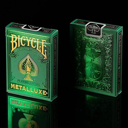Bicycle Metalluxe Green Playing Cards | US Playing Card Co.-US Playing Card Co.-Deinparadies.ch