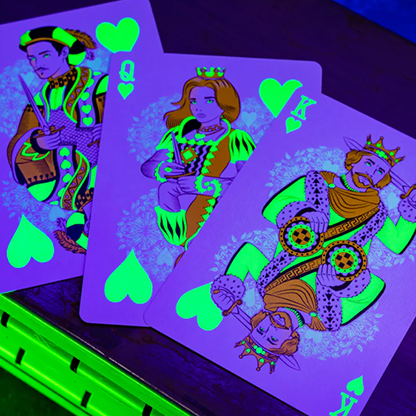 Bicycle Neon Rider Back Green-Glo Deck Playing Cards-Card-Addiction-Deinparadies.ch
