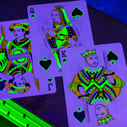 Bicycle Neon Rider Back Green-Glo Deck Playing Cards-Card-Addiction-Deinparadies.ch